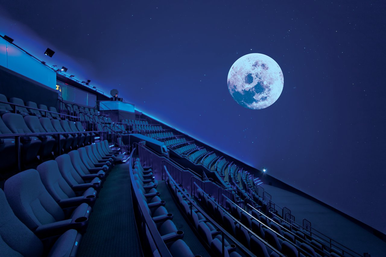 Jupiter shown on The Dome screen.